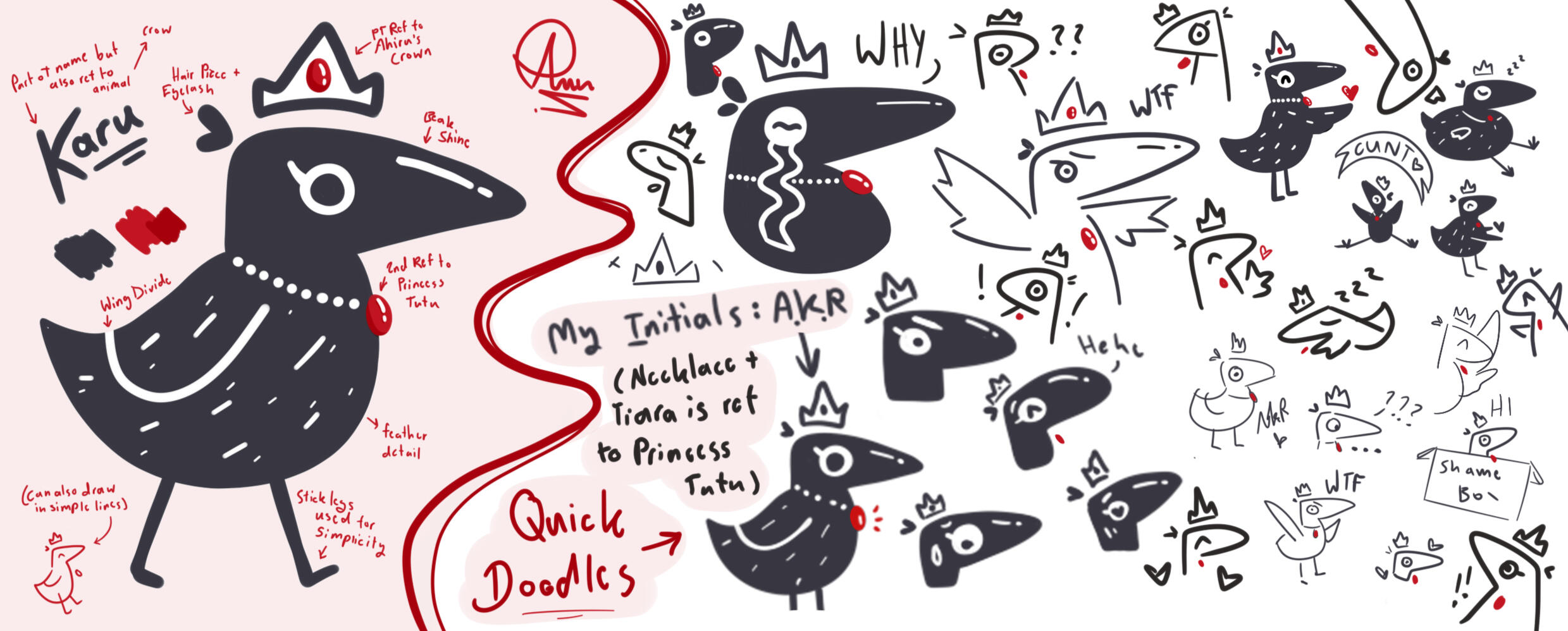 This is concept art for my personal mascot character. There&#39;s a small sketch of her in my drawings.